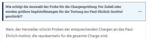 Wie das PEI Chargen prüft