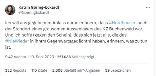 Kommentar Katrin Göring-Eckardt zur Wahl in Nordhausen