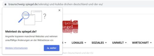 Nicht die richtige Webseite 2