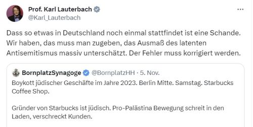 Lauterbach: "Wir haben das Ausmaß des latenten Antisemitismus massiv unterschätzt2