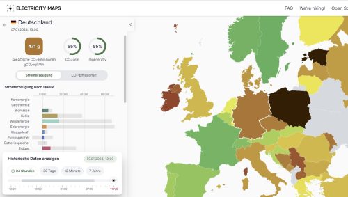 Stromproduktion 07.01.2024