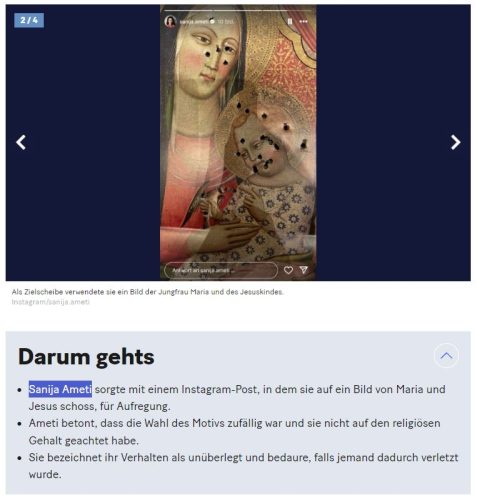 Muslimische Grüne schießt auf Jesus-Bild