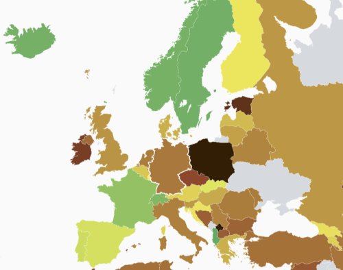 Stromproduktion in Europa am 22.01.2025