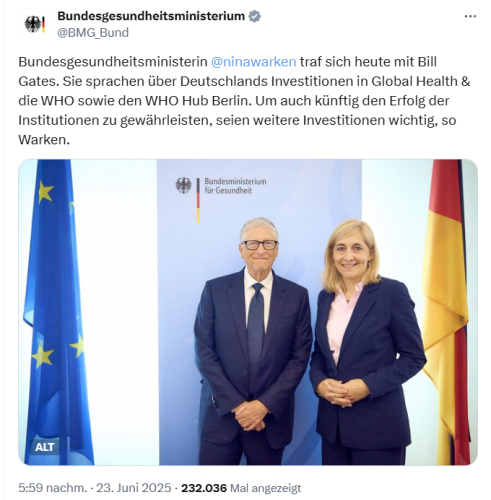 Nina Warken und Bill Gates