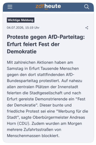 Wichtige Meldung vom ZDF
