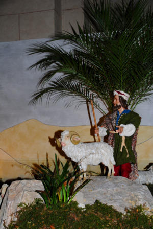 Zweiter Hirte in der Krippendarstellung