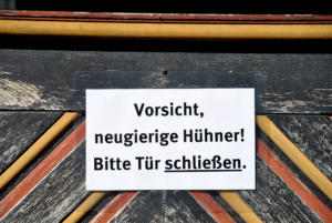 Vorsicht Huehner